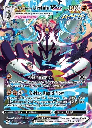 Rapid Strike Urshifu VMAX, English Pokemon card