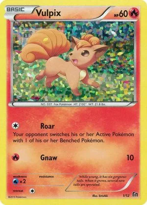 Vulpix, English Pokemon card