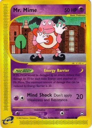 Mr. Mime, English Pokemon card