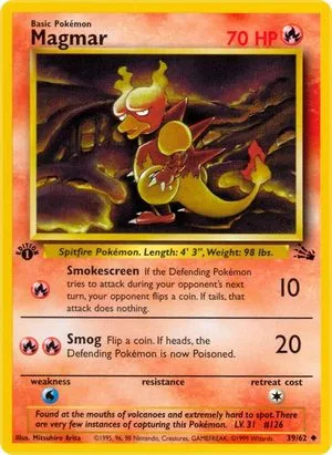 Magmar [1st Edition], English Pokemon card