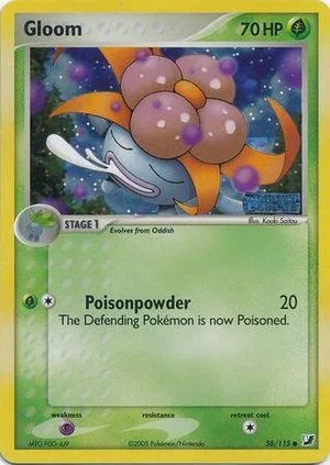Gloom [Reverse Holo], English Pokemon card