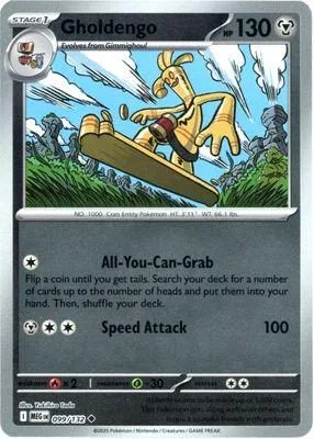 Gholdengo [Reverse Holo], English Pokemon card