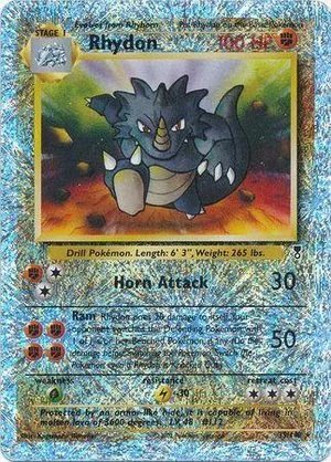 Rhydon [Reverse Holo], English Pokemon card
