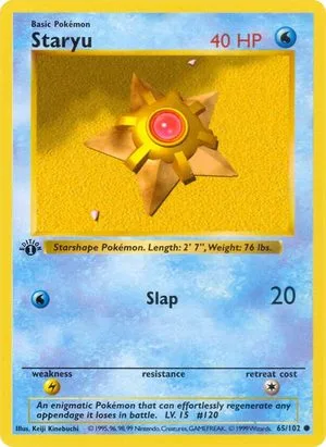 Staryu [1st Edition], English Pokemon card