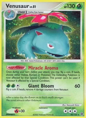 Venusaur [Holo], English Pokemon card
