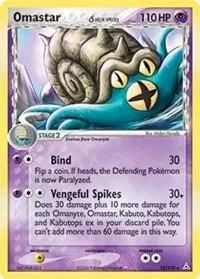 Omastar, English Pokemon card