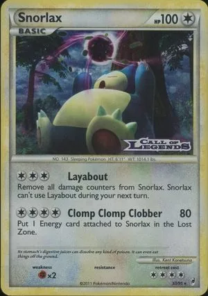 Snorlax [Prerelease], English Pokemon card