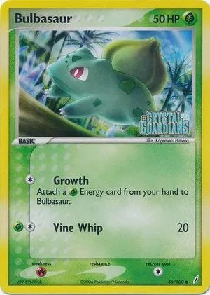Bulbasaur [Reverse Holo], English Pokemon card