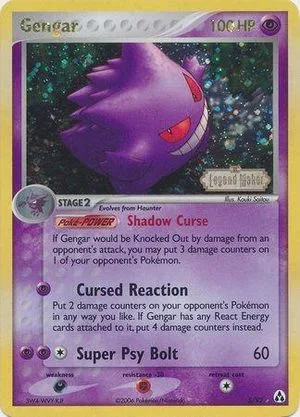 Gengar [Reverse Holo], English Pokemon card