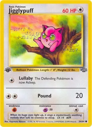 Jigglypuff [1st Edition], English Pokemon card