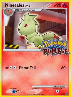 Ninetales, English Pokemon card