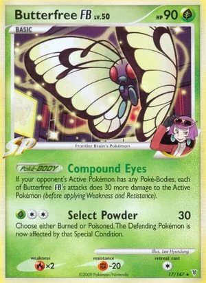 Butterfree FB, English Pokemon card