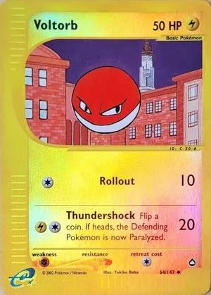 Voltorb [Reverse Holo], English Pokemon card