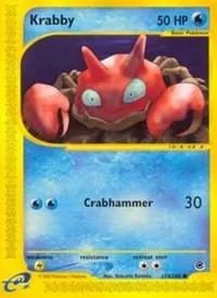 Krabby, English Pokemon card