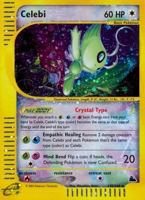 Celebi, English Pokemon card