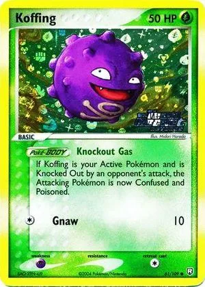 Koffing [Reverse Holo], English Pokemon card