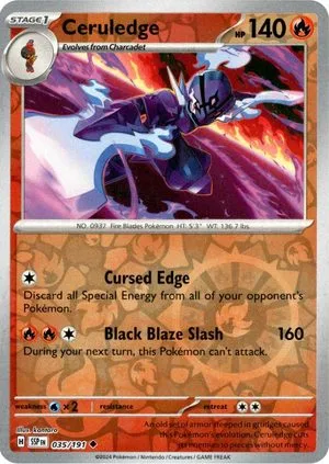 Ceruledge [Reverse Holo], English Pokemon card