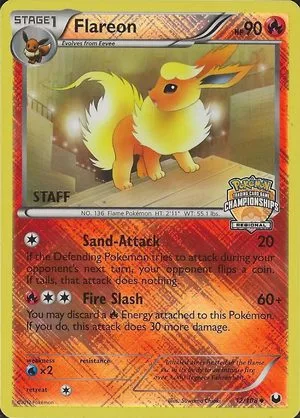 Flareon [Regional Championships Staff], English Pokemon card