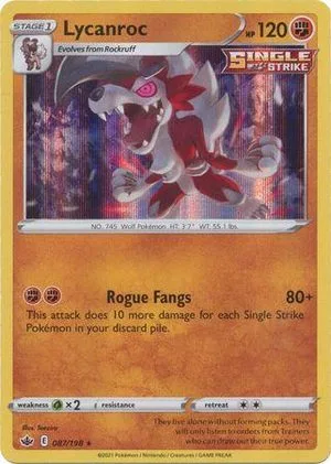 Lycanroc [Holo], English Pokemon card