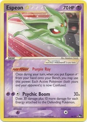 Espeon [Gold Star], English Pokemon card
