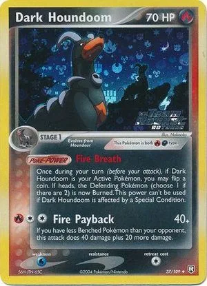 Dark Houndoom [Reverse Holo], English Pokemon card
