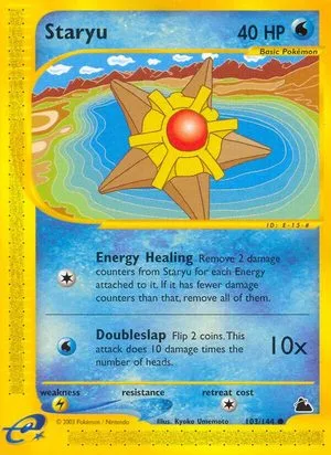 Staryu, English Pokemon card