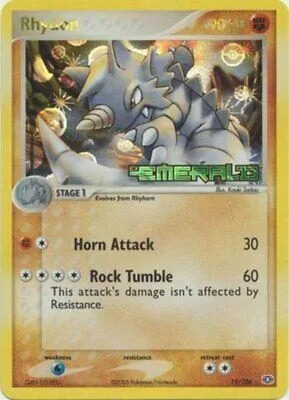 Rhydon [Reverse Holo], English Pokemon card
