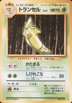 Metapod [No Rarity], Japanese Pokemon card