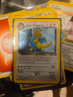 Dark Dragonite [Error], English Pokemon card