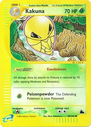 Kakuna [Reverse Holo], English Pokemon card
