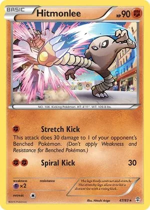 Hitmonlee, English Pokemon card