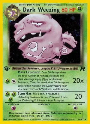 Dark Weezing [1st Edition], English Pokemon card