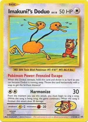 Imakuni?'s Doduo, English Pokemon card