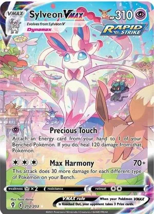 Sylveon VMAX, English Pokemon card