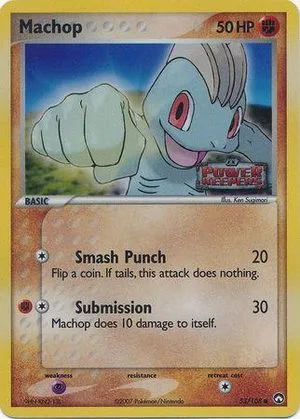 Machop [Reverse Holo], English Pokemon card