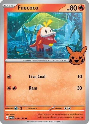 Fuecoco, English Pokemon card