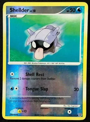 Shellder [Reverse Holo], English Pokemon card