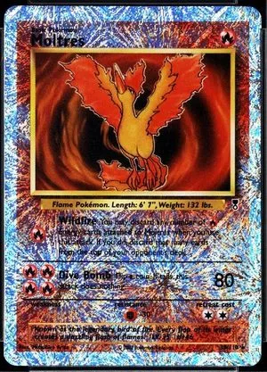 Moltres [Reverse Holo], English Pokemon card