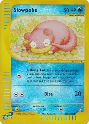Slowpoke [Reverse Holo], English Pokemon card