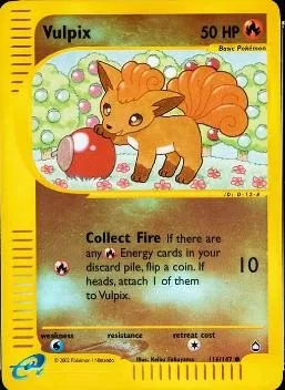Vulpix [Reverse Holo], English Pokemon card