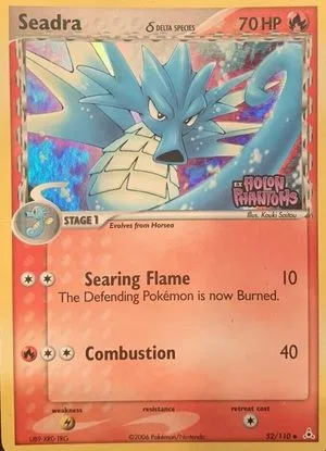 Seadra [Reverse Holo], English Pokemon card