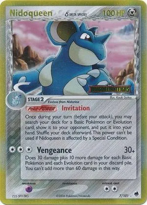 Nidoqueen [Reverse Holo], English Pokemon card
