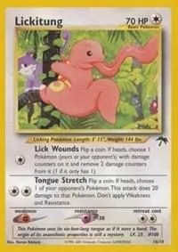 Lickitung, English Pokemon card