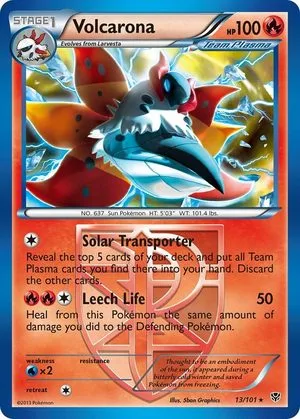 Volcarona, English Pokemon card