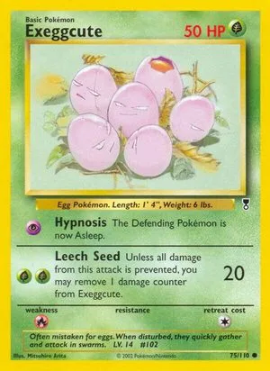 Exeggcute, English Pokemon card
