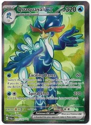 Quaquaval ex, English Pokemon card