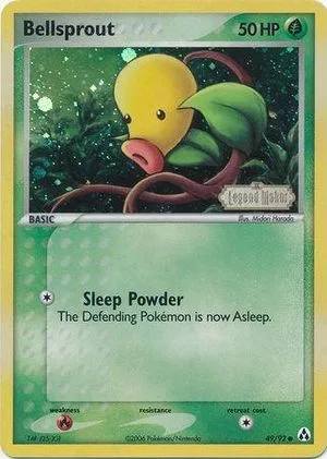 Bellsprout [Reverse Holo], English Pokemon card