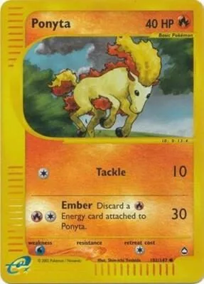 Ponyta [Reverse Holo], English Pokemon card