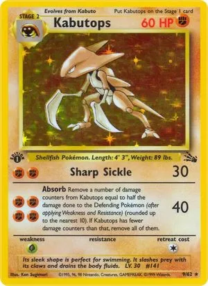 Kabutops [1st Edition], English Pokemon card