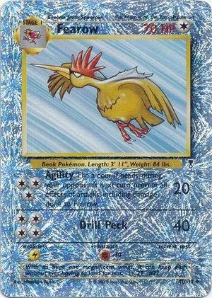 Fearow [Reverse Holo], English Pokemon card